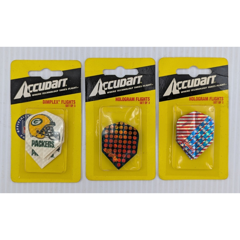 Accudart Dimplex Flights Assorted Lot of 3